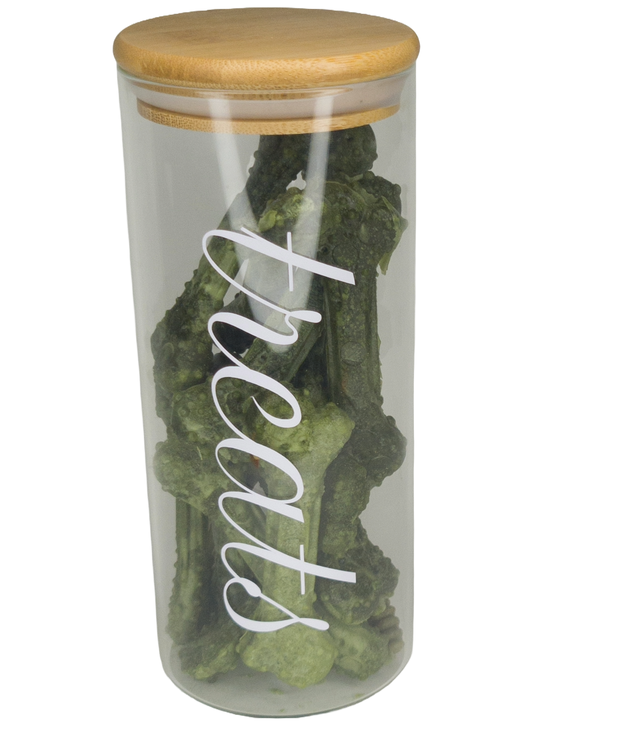 PERSONALIZED Glass Dog Treat Jar – Pet Storage Container – Perfect Pet Gifts