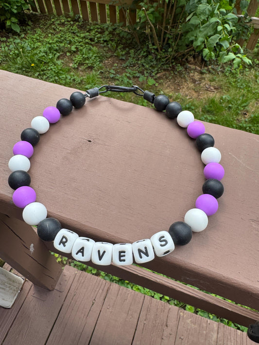 Custom NFL team color dog collar