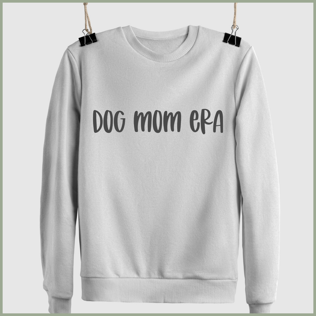 Cozy 'Dog Mom Era' Fleece Sweatshirt Sweater - Unique Pet Lover Fashion