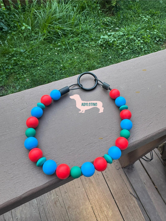 Holidays BEADED DOG COLLAR | Custom Pet Collar | Pet Name Collar | Personalized Dog Or Cat Collar, Soft & Stylish Design, Adjustable Pet