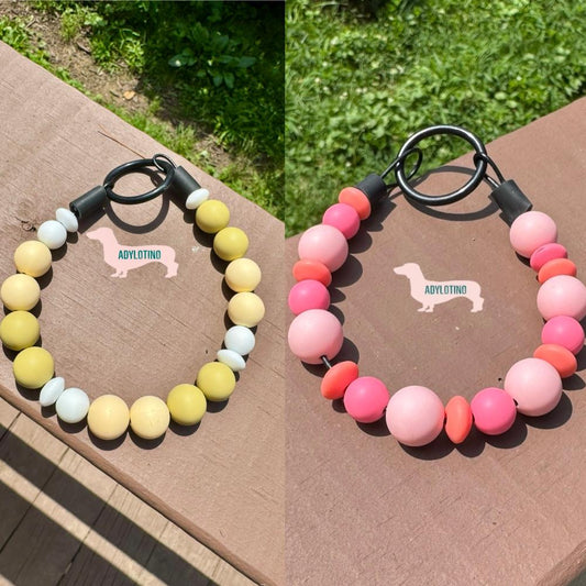 Ombre BEADED DOG COLLAR | Custom Pet Collar | Pet Name Collar | Personalized Dog Or Cat Collar, Soft & Stylish Design, Adjustable Pet